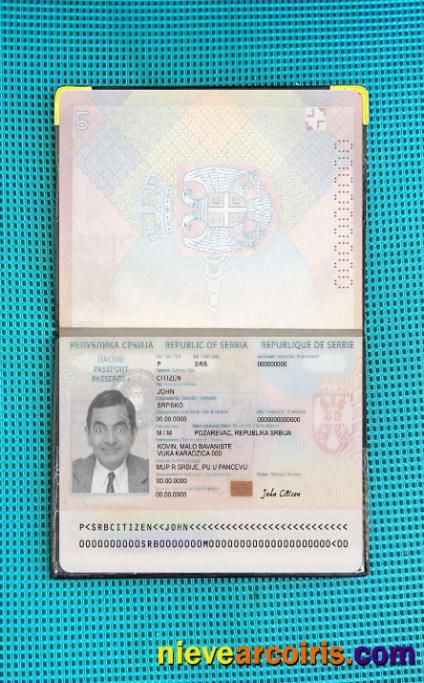 Serbia passport 2018-present photolook